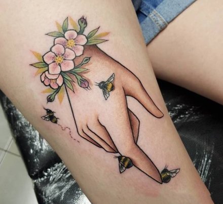 手控福利：关于手的一组漂亮纹身图案