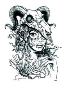 9张适合十二星座摩羯座的纹身手稿图案