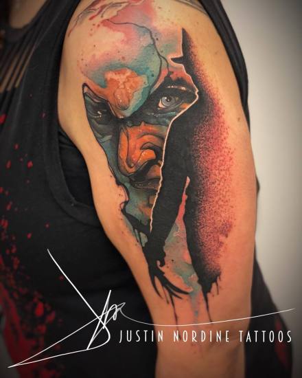 26组很漂亮的水彩色纹身图案作品