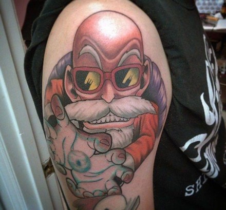 龟仙人的一组动漫纹身作品欣赏