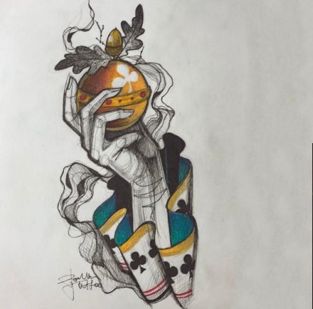 很漂亮的一组设计school纹身手稿图片