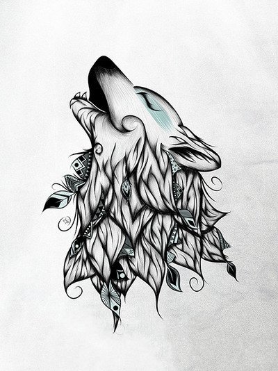 36组动物线条创意设计手稿图案