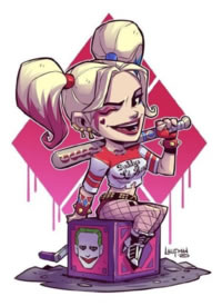 9张Q版的彩色欧美卡通角色纹身图片