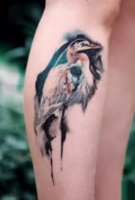 简约小清新的一组水墨纹身图片