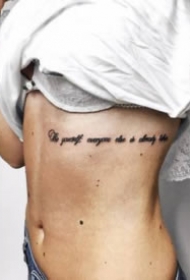 一组英文唯美短句纹身作品欣赏