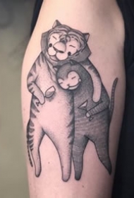 9张超有爱的点刺小动物纹身图案