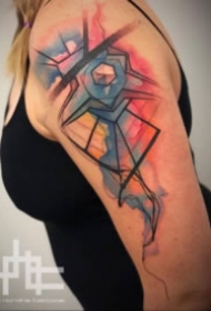 26组很漂亮的水彩色纹身图案作品