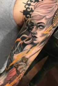 彩色的一组新传统纹身图片欣赏