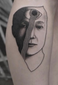 45张欧美小黑灰纹身图案欣赏