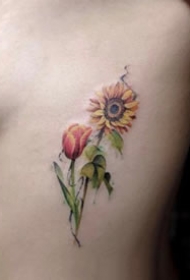27张好看的小清新彩色纹身图案