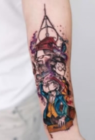 纪念哈利波特的相关魔法文身图片