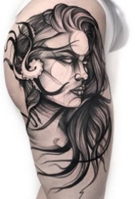 25组个性的暗黑灰纹身作品图