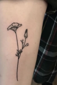 极简风格的黑色小清新纹身作品18张