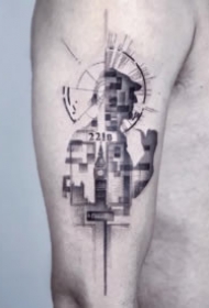 18张适合小臂的几何点刺设计纹身图案