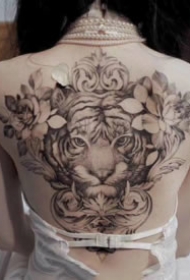 27组小清新素花卉植物纹身图案