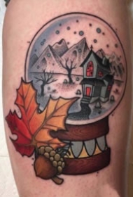 水晶玻璃球主题的一组彩色纹身图案缩略频道推荐图