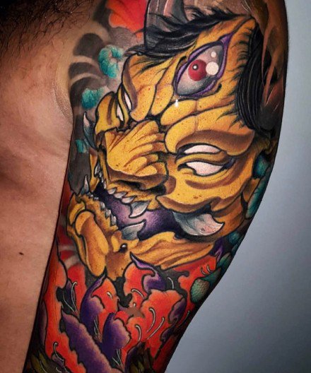 9张炫彩色新传统newschool般若纹身图案