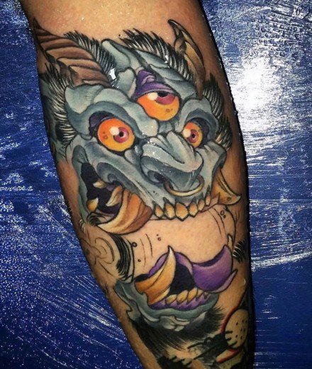 9张炫彩色新传统newschool般若纹身图案