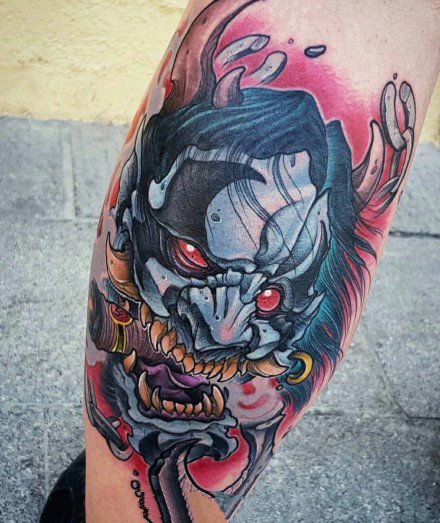 9张炫彩色新传统newschool般若纹身图案