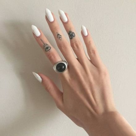 手指头上的简单小清新纹身图案欣赏