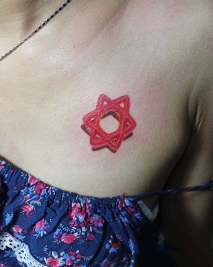 18张适合女生胸部的小清新纹身图片