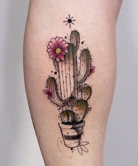 唯美的一组小臂小清新点刺纹身图片