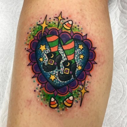 17张newschool风格的彩色动物等纹身图案