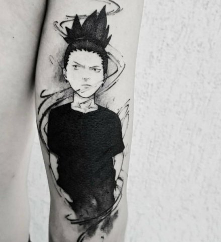 动漫火影忍者的一组纪念​纹身图案18张