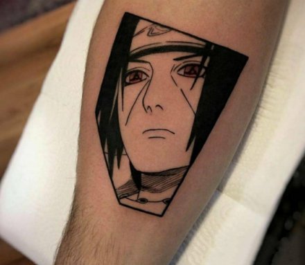 动漫火影忍者的一组纪念​纹身图案18张