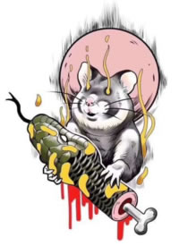 35组漂亮的日式传统彩图纹身素材手稿图片