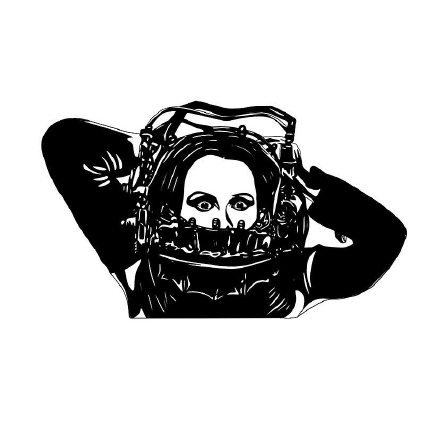 一组深黑色的创意纹身图案素材