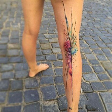 18张水墨风格的小清新纹身图片