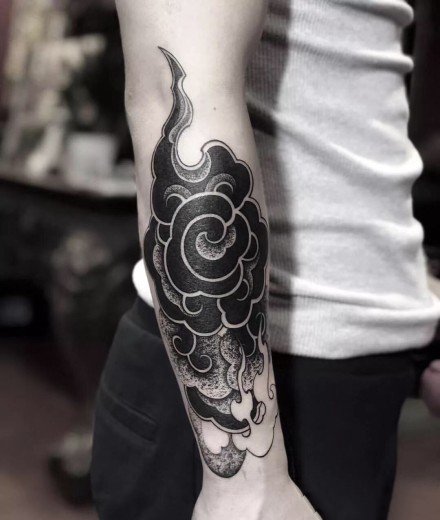 传统中国风元素的男生纹身欣赏