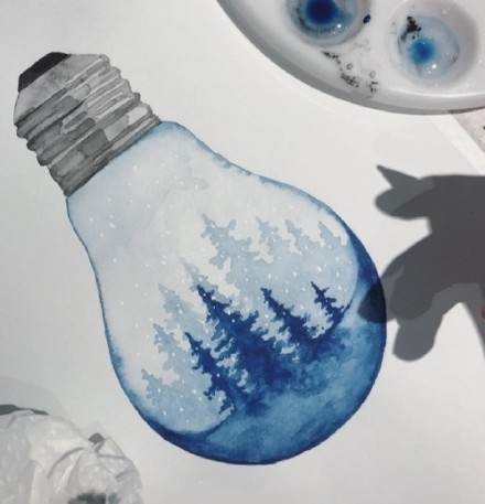 52组创意灯泡纹身手稿素材图案