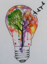 52组创意灯泡纹身手稿素材图案