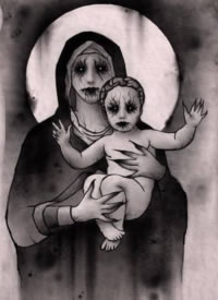 一组高级暗黑设计纹身手稿图片