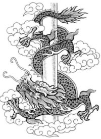 传统宗教主题的纹身线稿图片欣赏