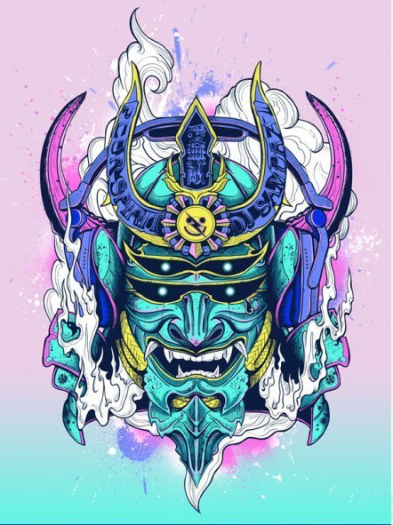 42组日式武士纹身手稿图案