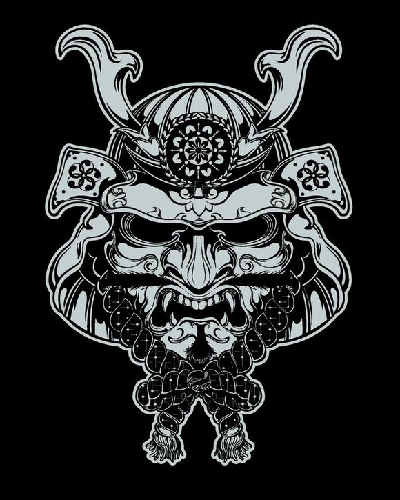 42组日式武士纹身手稿图案