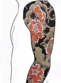 一组花臂花腿的纹身效果图片欣赏