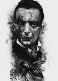 40组欧美适合包大臂的黑色纹身手稿