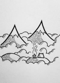 小清新的一组线条风景纹身图片