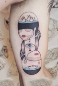 35张简单卡通风格的可爱小纹身图片