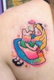 18组小可爱的彩色小清新纹身图案