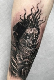 18组暗黑欧美包大臂写实人像纹身图案