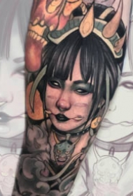 16组school风格的欧美彩色纹身图