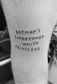 简单的一组9张英文字母短句纹身图片