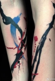 18张水墨风格的小清新纹身图片
