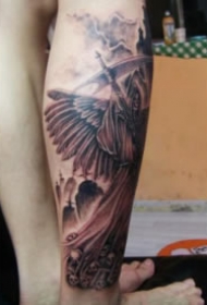 霸气的一组欧美死神纹身作品欣赏