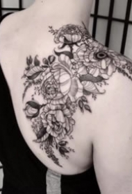 27组欧美暗黑灰动物等纹身作品